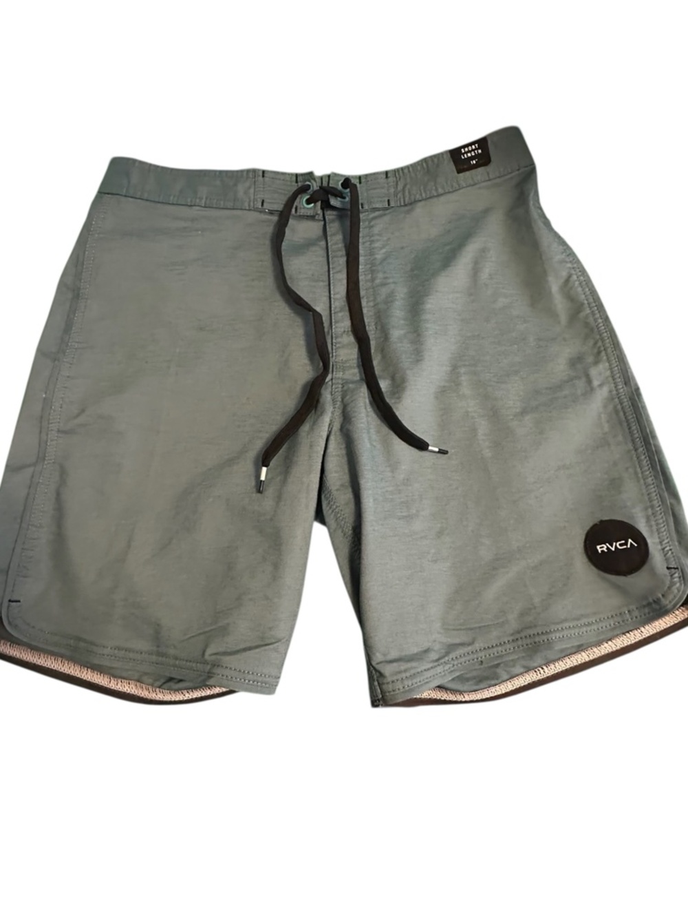 RVCA South Eastern Board shorts Mens 32 Teal Green Vintage Stretch NWT